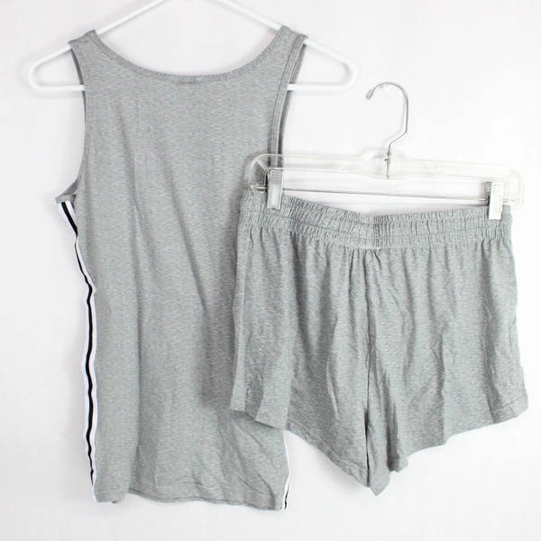 Good Nite Blue Star Women's Tank & Short Set Gray Small 4-6 Cozy & Comfortable