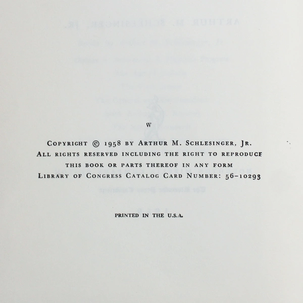The Coming of the New Deal Arthur Schlesinger 1959 HC Age of Roosevelt Series