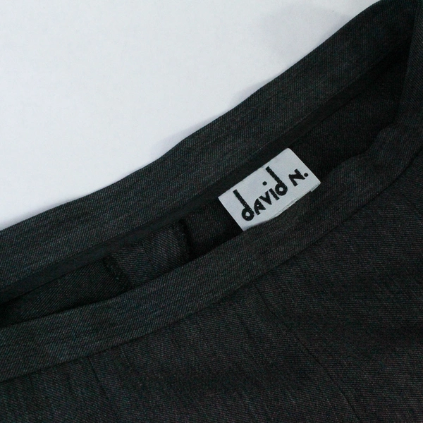 Vintage David N High Waist Gray Tapered Pants Size 14 Polyester Blend