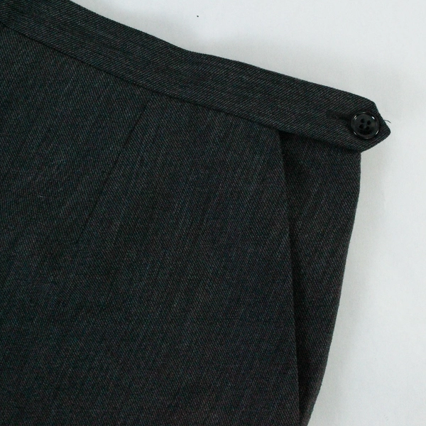 Vintage David N High Waist Gray Tapered Pants Size 14 Polyester Blend