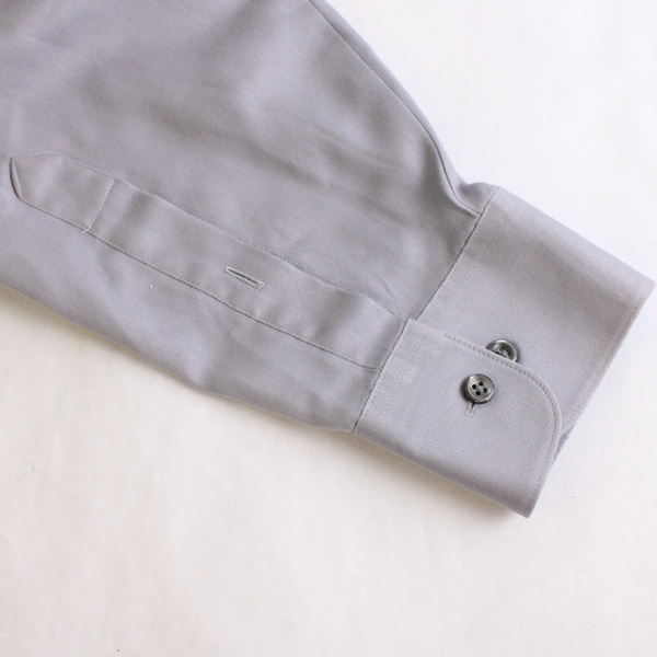 Geoffrey Beene Sateen Light Gray Button-Up Shirt Men's Size Large 16