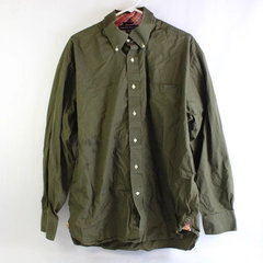 Tommy Hilfiger Army Green Long-Sleeved Button-Down Shirt Men's Size XL