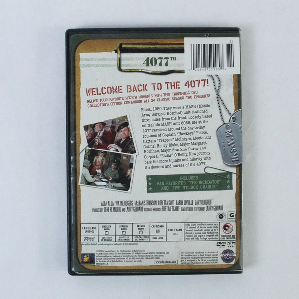 M*A*S*H Season Two DVD 2008 - Alan Alda, Loretta Swit - Good Condition