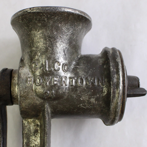 Vintage Keystone Counter-Mounted Manual Meat Grinder Model 20