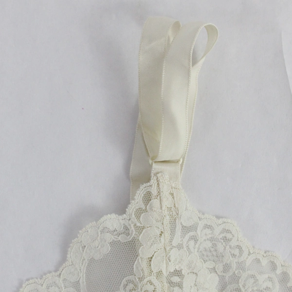 Vintage AJ Schneierson Lace Trim Beige Lingerie Camisole Women's Size 16/38