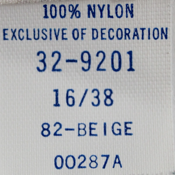 Vintage AJ Schneierson Lace Trim Beige Lingerie Camisole Women's Size 16/38