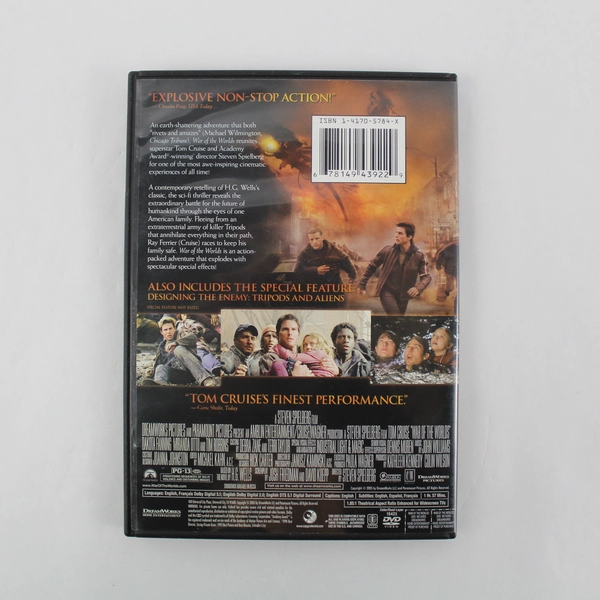 War of the Worlds DVD 2005 Tom Cruise Dakota Fanning Widescreen Good Pre-Owned