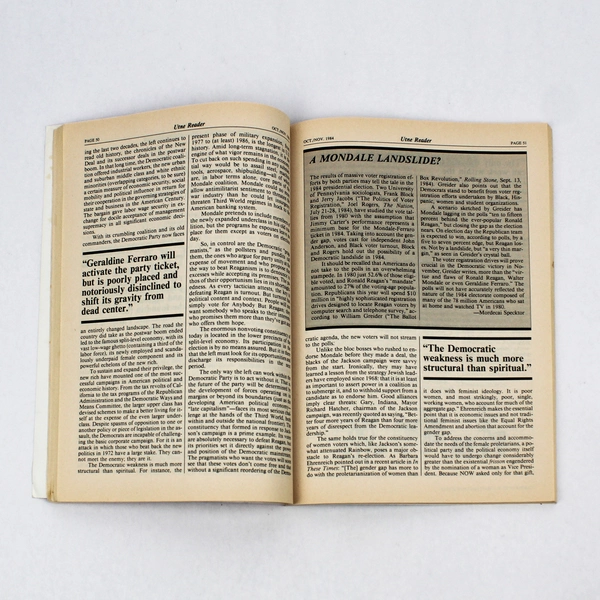 Utne Reader Magazine Oct/Nov 1984 Vietnam Can We Heal The Wounds