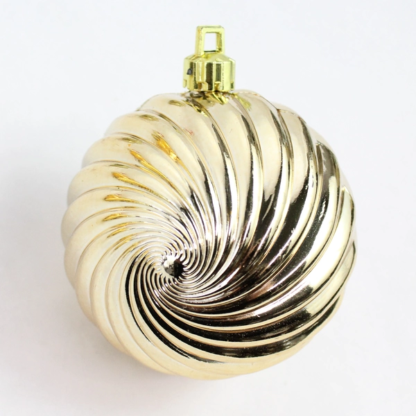 Lot of 41 Shiny and Glittery Gold Christmas Ornaments Various Shapes