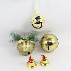 Lot of 5 Various Bell Christmas Tree Ornaments and Decorations