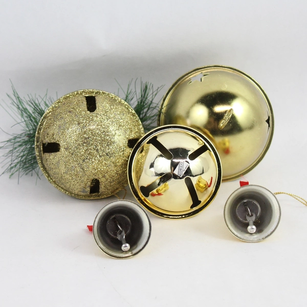 Lot of 5 Various Bell Christmas Tree Ornaments and Decorations