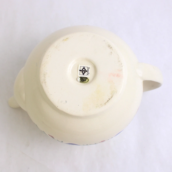 Design Pac Stoneware Blue Floral On White Teapot With Lid Pattern DNP7