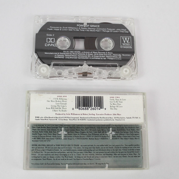 Point of Grace Cassette Tape 1993 Word Incorporated