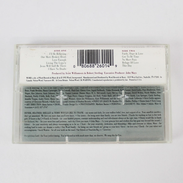 Point of Grace Cassette Tape 1993 Word Incorporated