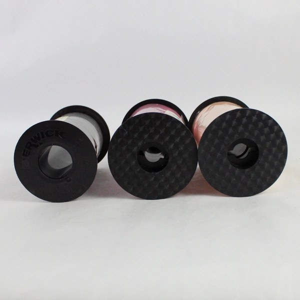 Lot of 3 New Sealed Pink and Black Rolls of Curling Ribbon