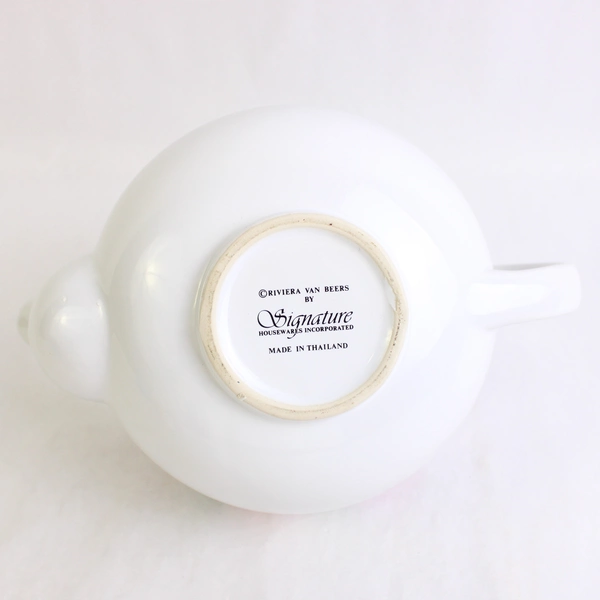 Signature Housewares Inc. Riviera Van Beers Floral Pattern Teapot With Lid