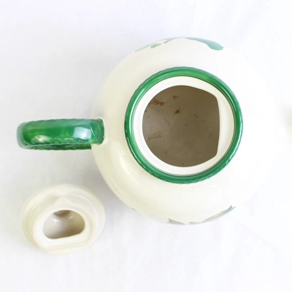 Hawthorne Manor Linda Hall Design Ceramic Teapot With Lid Cherries Lemons