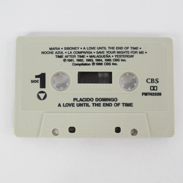 Placido Domingo A Love Until The End of Time Cassette 1988 CBS Inc