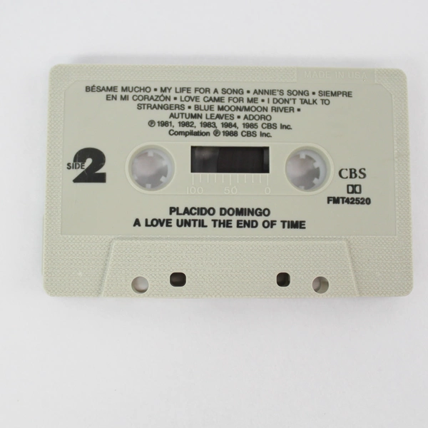 Placido Domingo A Love Until The End of Time Cassette 1988 CBS Inc