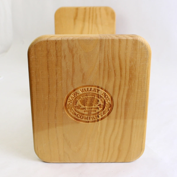 Napa Valley Box Wooden CD DVD Adjustable Slider Rack Storage Case 18.5"