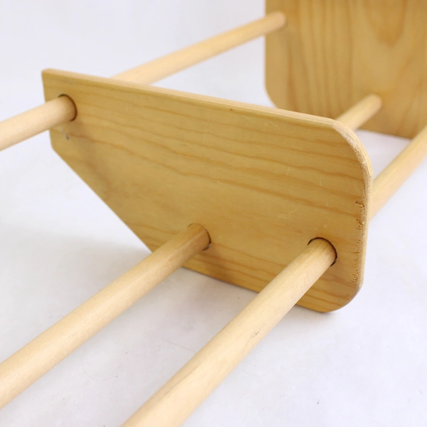 Napa Valley Box Wooden CD DVD Adjustable Slider Rack Storage Case 18.5"