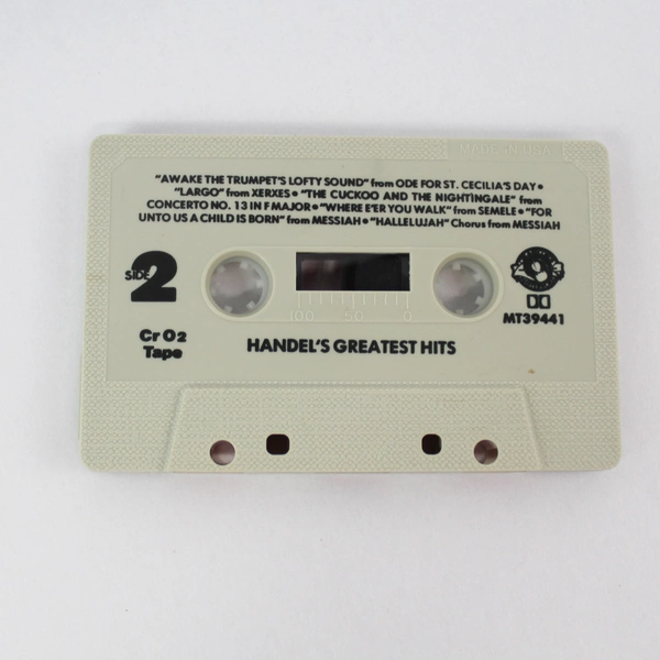 Greatest Hits of Handel Cassette Tape 1984 CBS Inc