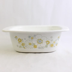 Corning Ware Dutch Oven P-34-B Floral Bouquet Pattern 5 Qts No Lid
