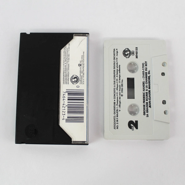 Cassette Handel Music for the Royal Fireworks Ariodante Concerto A Due Cori 1986