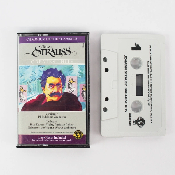 Greatest Hits of Johann Strauss Cassette 1984 Ormandy Philadelphia Orchestra