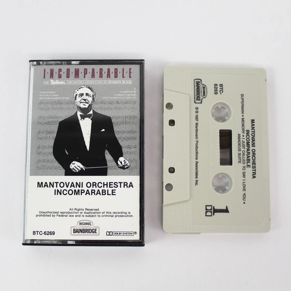 Incomparable Mantovani Orchestra Mantovani Productions Cassette Tape 1987