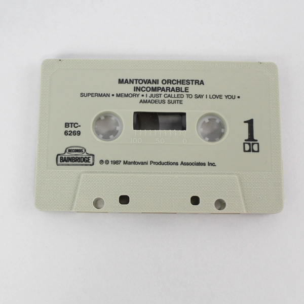 Incomparable Mantovani Orchestra Mantovani Productions Cassette Tape 1987