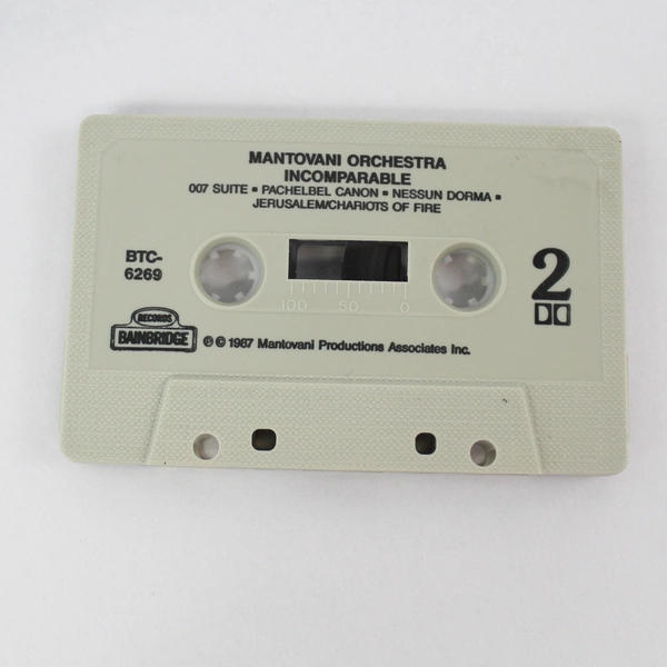 Incomparable Mantovani Orchestra Mantovani Productions Cassette Tape 1987