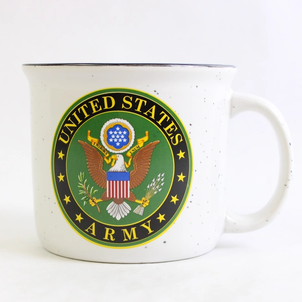 Spoontiques United States Army Ceramic Camper Mug Collectible Cup
