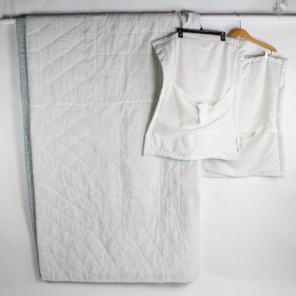 Sunham Home Fashions Floral 85" Square Quilt & 2 Shams 20" x 26" Matching