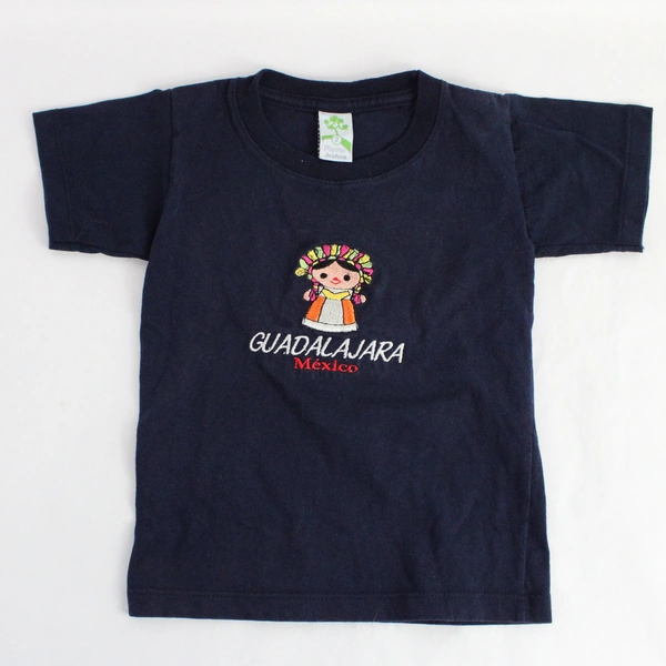 Playeras Joshua Navy Blue Guadalajara Mexico Cotton T-Shirt Toddlers' Size 2