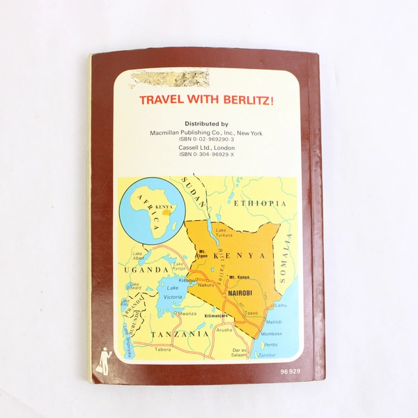 Vintage Kenya Berlitz Travel Guide 1984 1985 Edition Paperback
