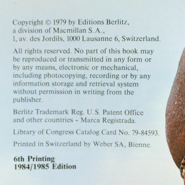 Vintage Kenya Berlitz Travel Guide 1984 1985 Edition Paperback