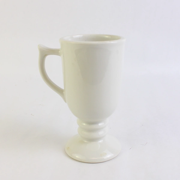 Vintage Sterling Vitrified China Irish Coffee Mug Footed Doughnut Poem USA