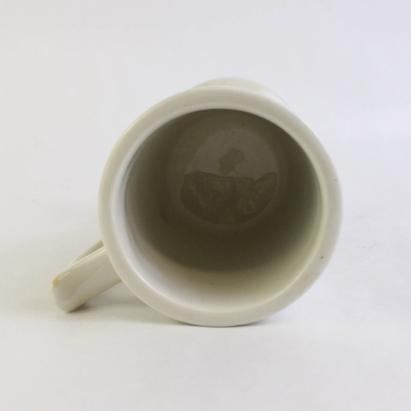 Vintage Sterling Vitrified China Irish Coffee Mug Footed Doughnut Poem USA