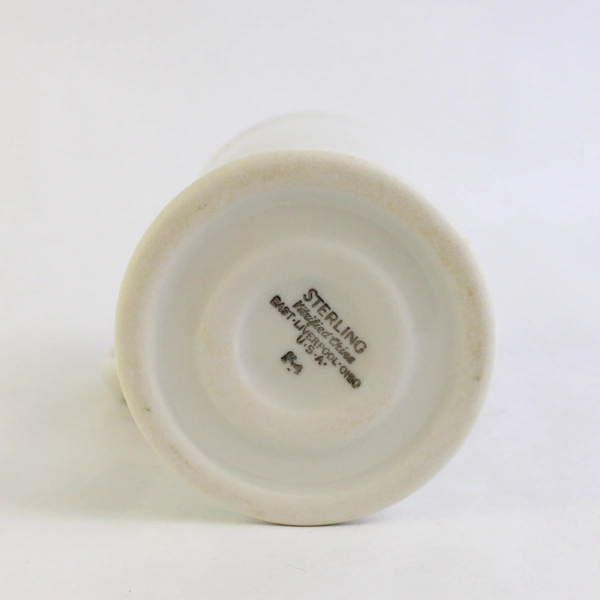 Vintage Sterling Vitrified China Irish Coffee Mug Footed Doughnut Poem USA