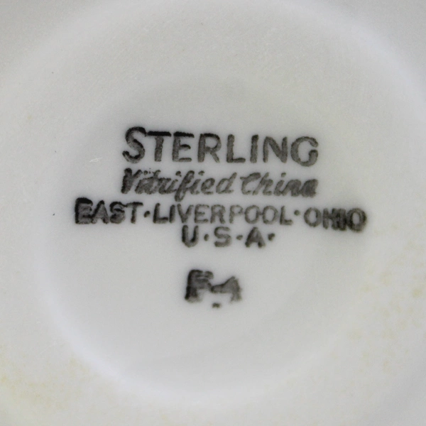 Vintage Sterling Vitrified China Irish Coffee Mug Footed Doughnut Poem USA