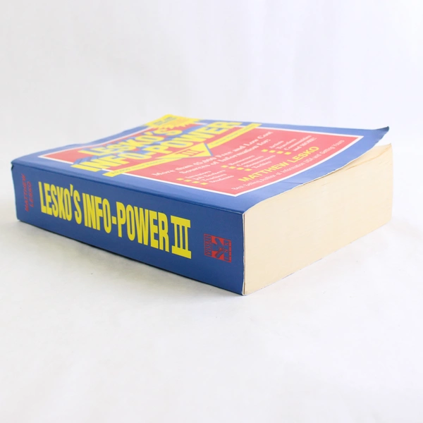 Lesko's Info Power III by Matthew Lesko 1996 Paperback