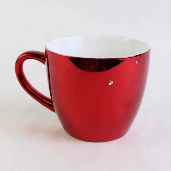 2007 Starbucks Holiday Metallic Red 16oz Coffee Cup Chipped Paint