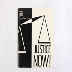 Justice Now Hosea Amos Micah Today's English Version 1974 Paperback Booklet