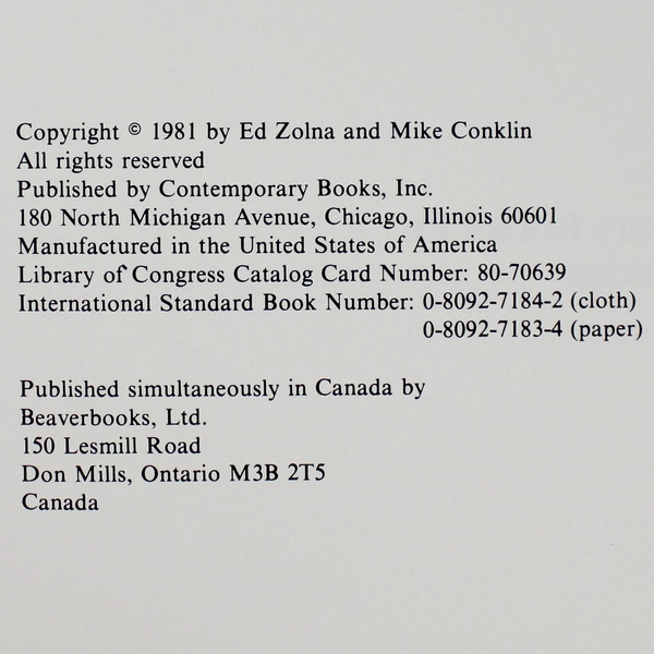 Mastering Softball by Mike Conklin and Ed Zolna 1981 Paperback