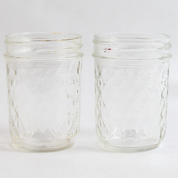 Lot of 5 Toledo Glass 8 oz Masson Jar Standard Lid Size