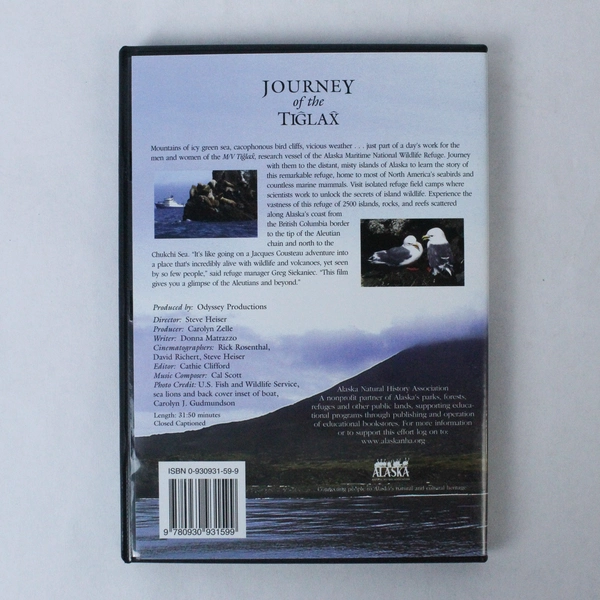 Journey of the Tiglax DVD 2003 - Alaska Natural History - Good Condition
