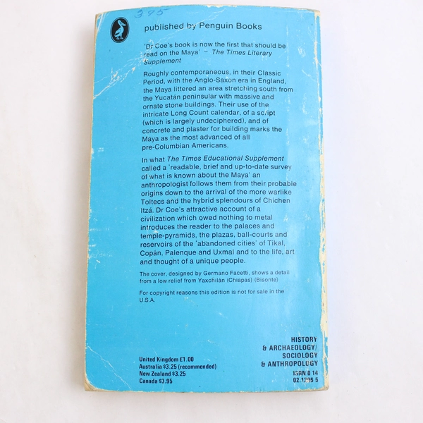 The Maya by Michael D Coe 1975 Paperback Penguin Books