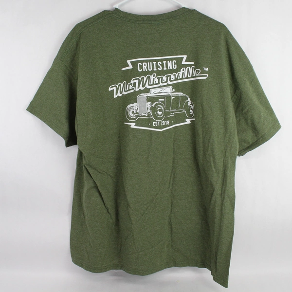 Hanes Cruising McMinnville Green Cotton Blend T-Shirt Men's Size XL
