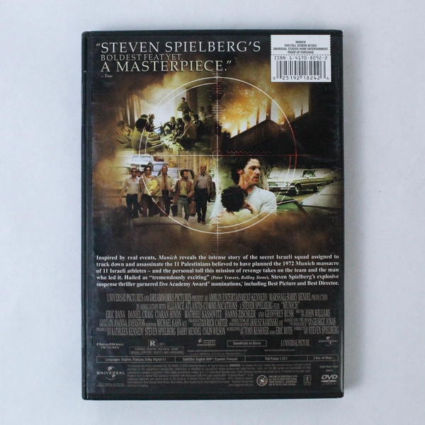 Munich DVD 2006 Full Screen Steven Spielberg Dreamworks Good Condition